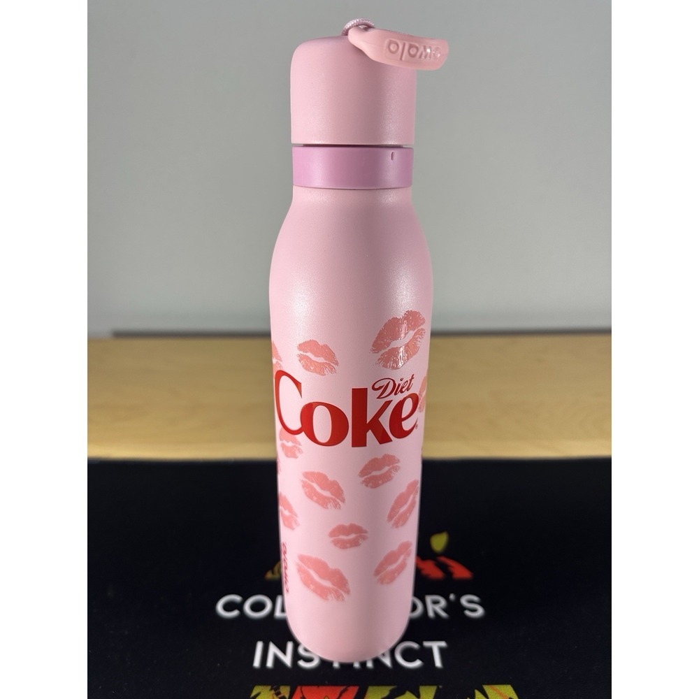 Owala 24oz Special Edition Stainless Steel FreeSip TWIST - KISSES Pink Diet Coke